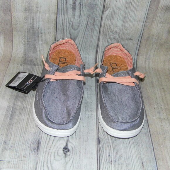 HEY DUDE Wendy Boho Grey Slip On Shoes Womens Size 8 NWT - Picture 4 of 8